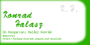 konrad halasz business card