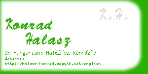 konrad halasz business card